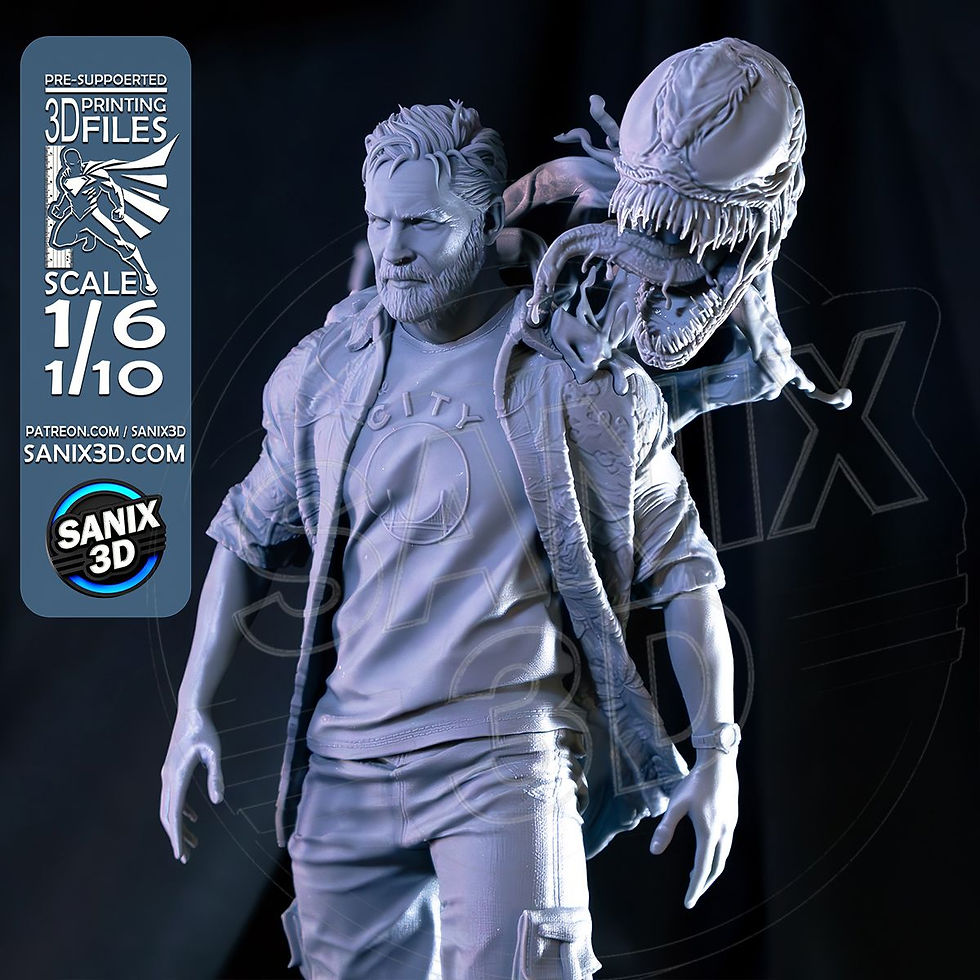 Miniaturbild: Venom, The Last Dance, Marvel, 1/4-1/24, Figur, Unbemalt, 3D-Druck, Statue