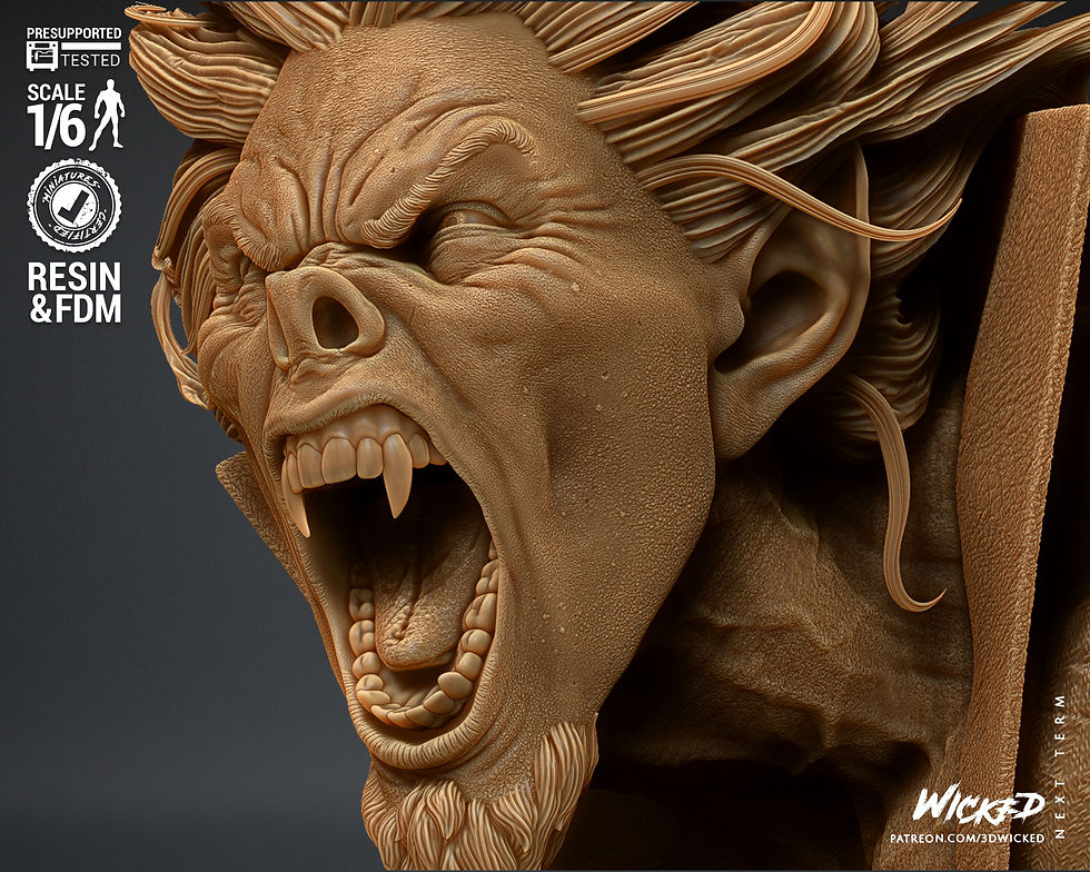 Miniaturbild: Morbius, Marvel,  1/4-1/24, Sculpture, Figur, Unbemalt, 3D-Druck,