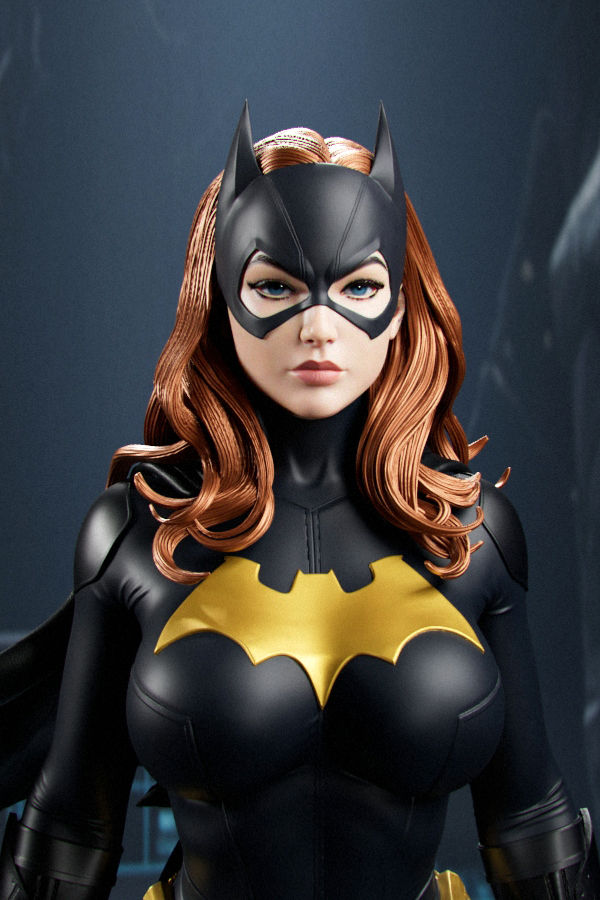 Batgirl, DC, 1/4-1/24, Figur, Unbemalt, 3D-Druck, Statue, Abe3D