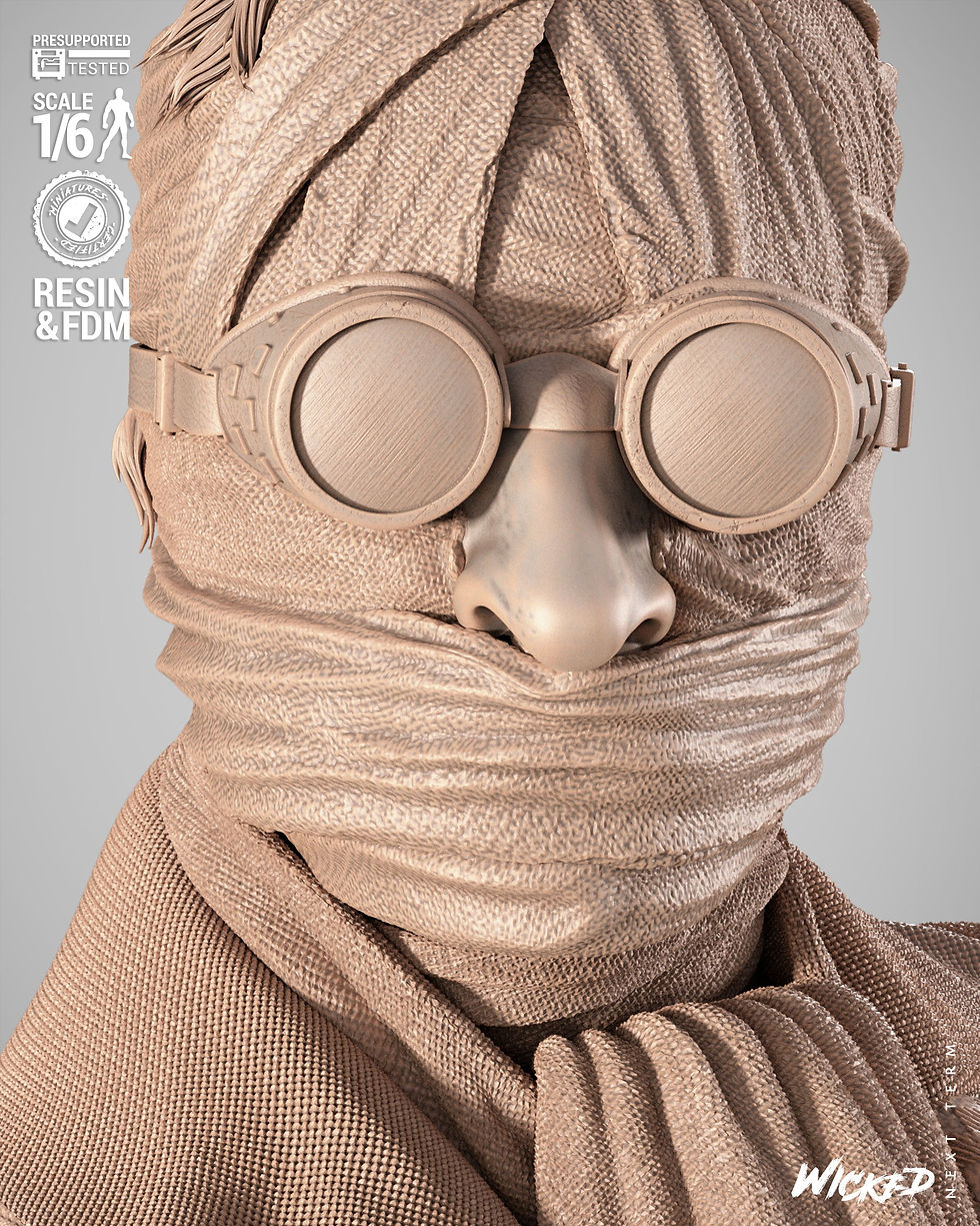 Miniaturbild: Invisible Man, 1/4-1/24, Sculpture, Figur, Unbemalt, 3D-