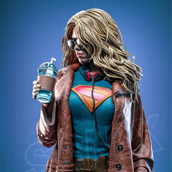 Supergirl, DC, 1/4-1/24, Figur, Unbemalt, 3D-Druck, Statue, Sanix3D