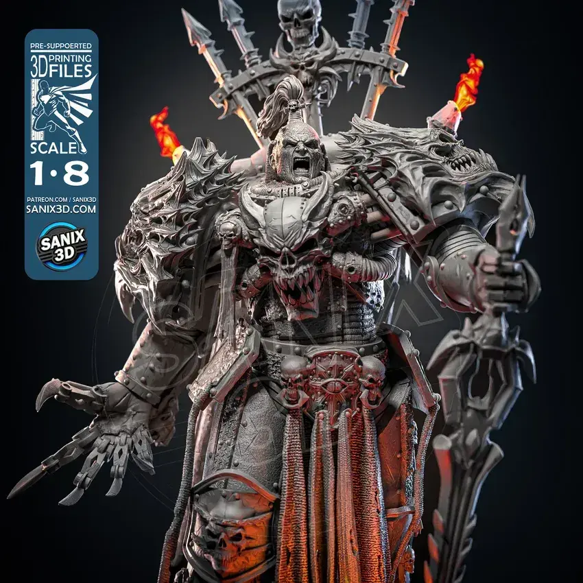 Armageddon, 1/4-1/24, Figur, Unbemalt, 3D-Druck, Statue, Sanix3D