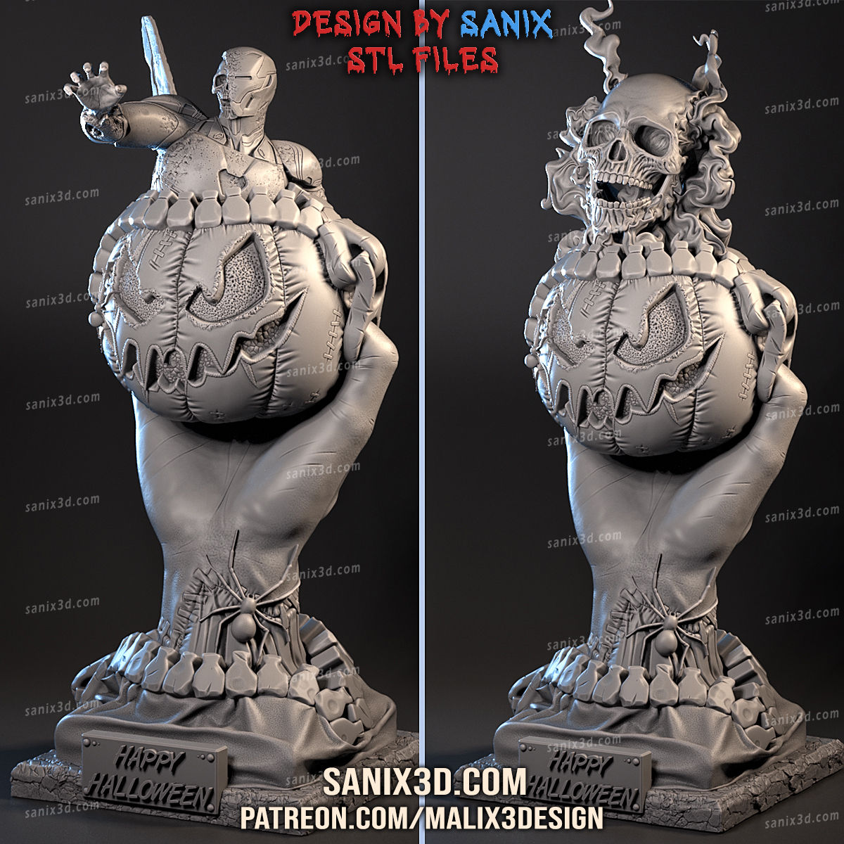 BAD DREAM, HALLOWEEN, BUST, 70-200mm, FAN ART, 3D-DRUCK, STATUE, ABE3D, MFW