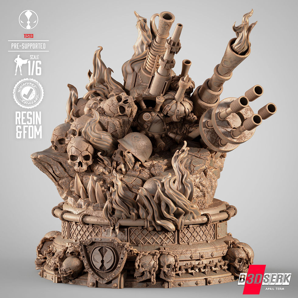 Miniaturbild: Curse, Spawn, DC, 1/4-1/24, Sculpture, Figur, Unbemalt, 3D-Druck, B3DSERK, MFW