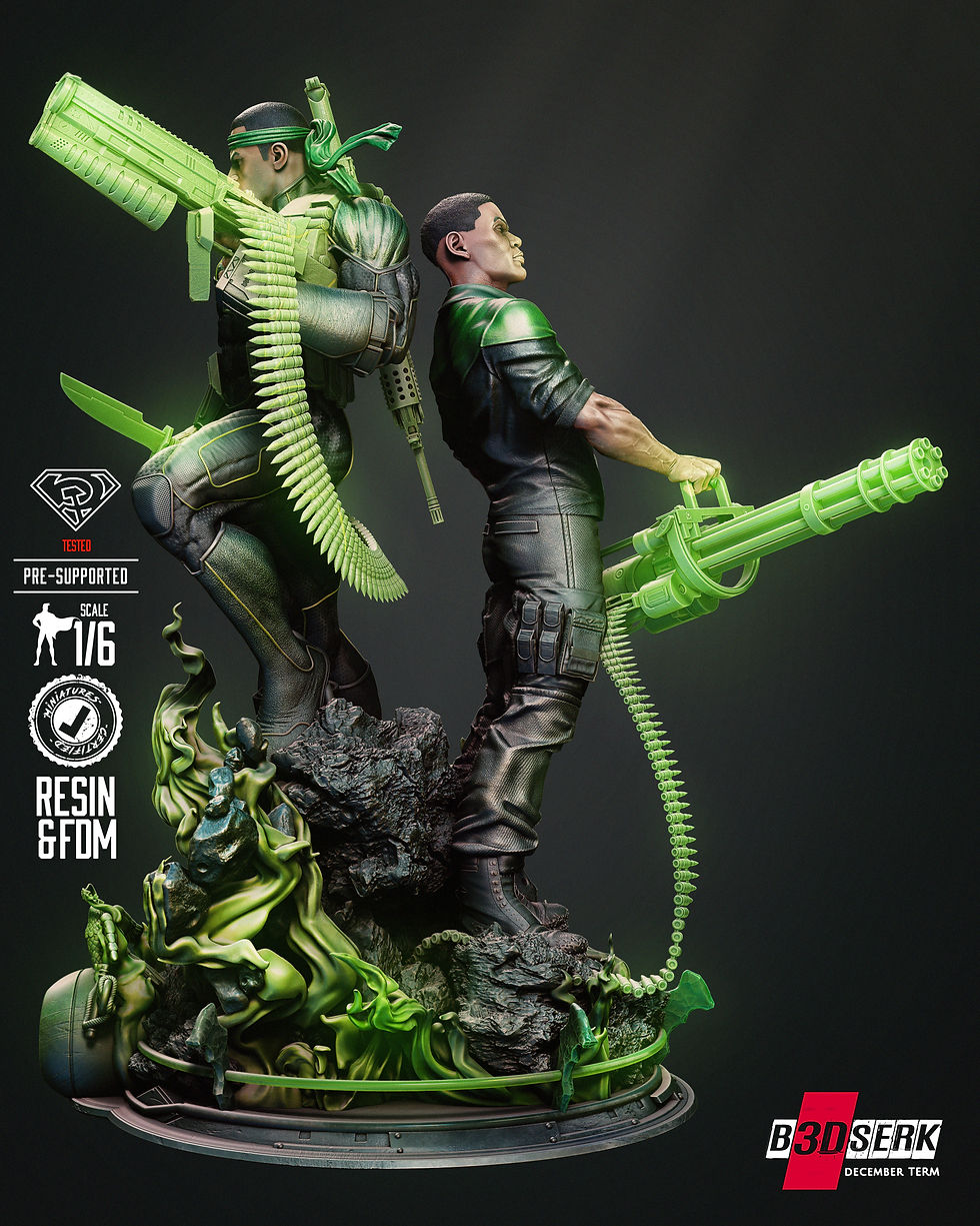 Miniaturbild: GREEN LANTERN, DIORAMA, DC COMICS, 1/4-1/24, FIGUR, 3D-DRUCK, STATUE, B3DSERK