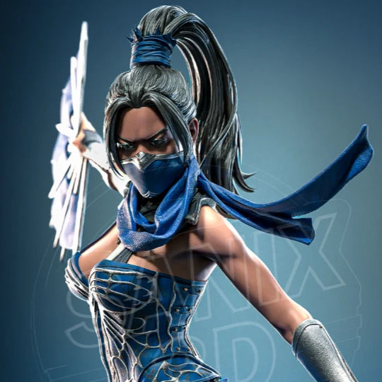 Kitana, Mortam Kombat, 1/4-1/24, Figur, Unbemalt, 3D-Druck, Statue, Sanix3D
