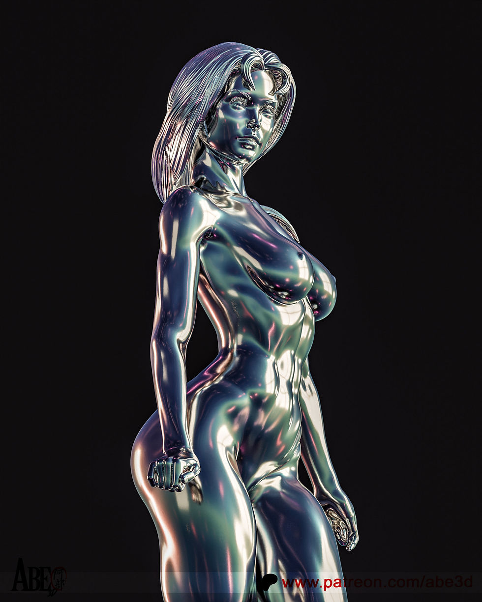 Miniaturbild: Shalla Bal (Silver Surfer), 1/4-1/24, Figur, Unbemalt, 3D-Druck, Statue, Abe3D