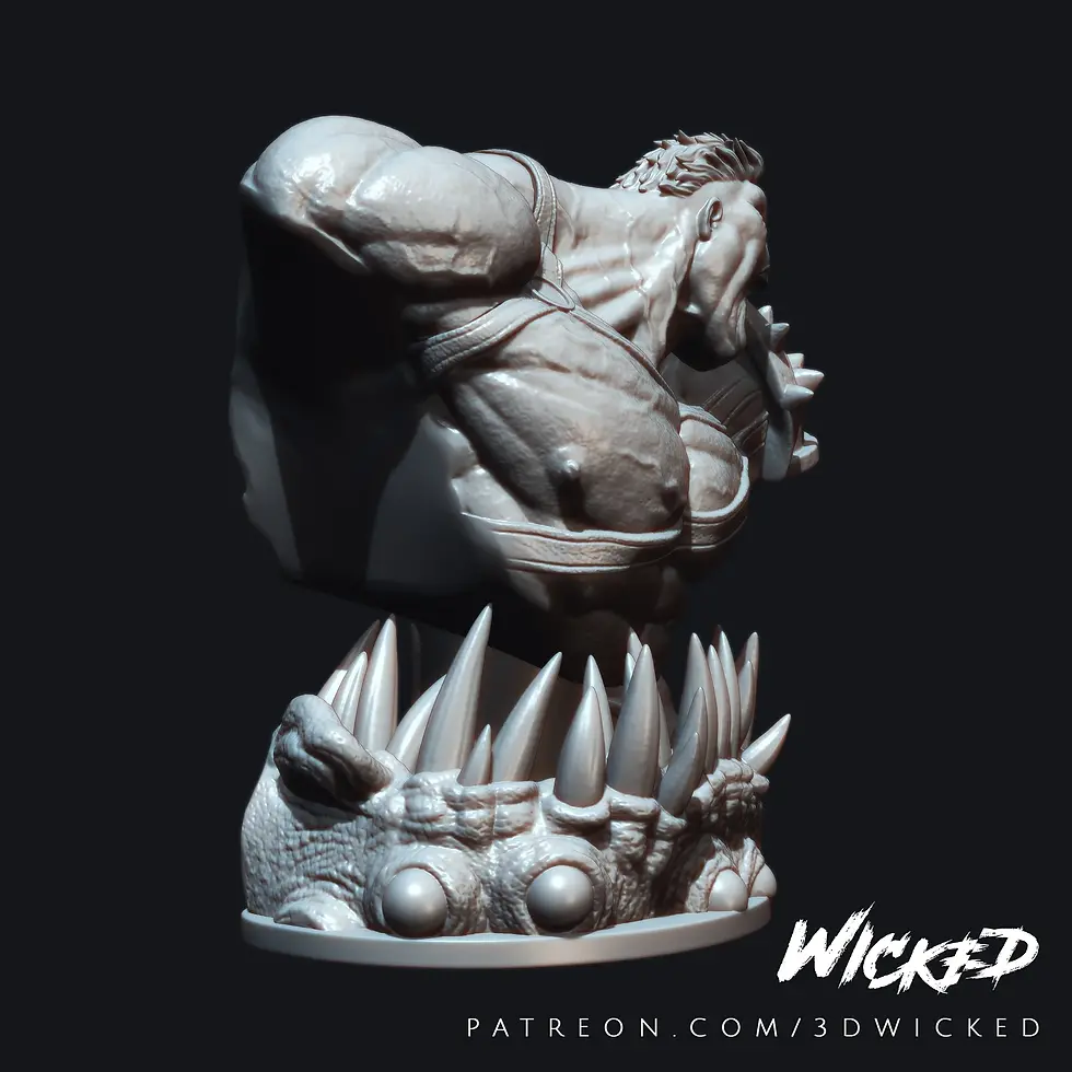 Miniaturbild: HULK, MARVEL, BUST, 70-200mm, FIGUR, FAN ART, 3D-DRUCK, STATUE, WICKED, MFW