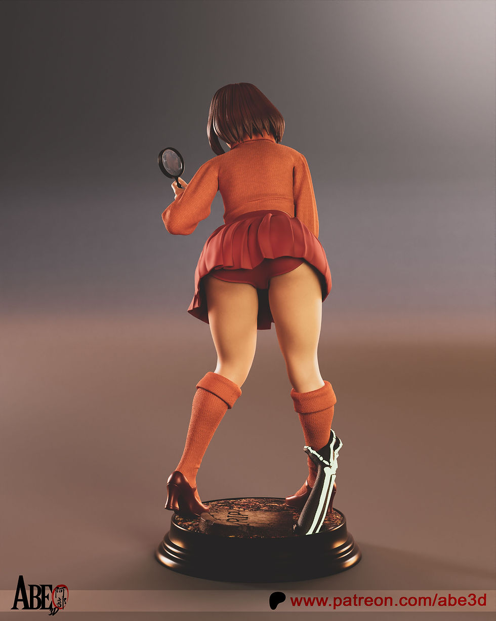 Miniaturbild: Velma, Scooby-Doo, 1/4-1/24, Figur, Unbemalt, 3D-Druck, Abe3D