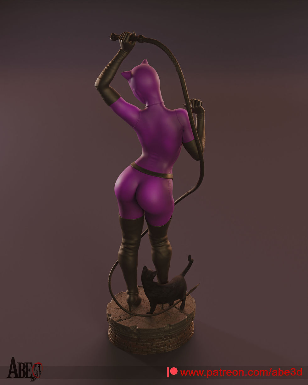 Miniaturbild: CATWOMAN, DC COMICS, 1/4-1/24, FIGUR, UNBEMALT, 3D-DRUCK, STATUE, ABE3D, MFW
