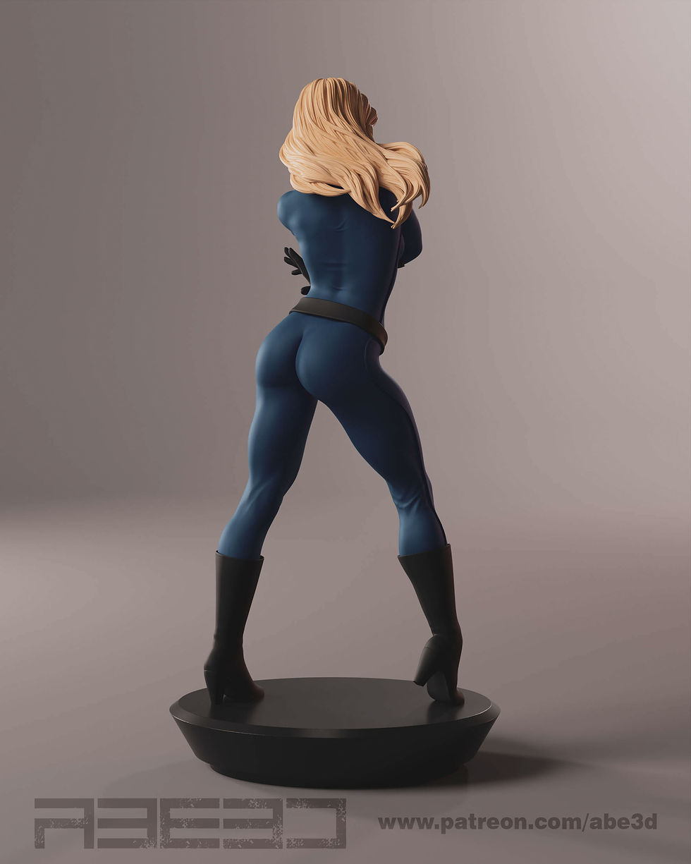 Miniaturbild: SUE STORM, MARVEL, 1/4-1/24, FIGUR, UNBEMALT, 3D-DRUCK, STATUE, ABE3D, MFW
