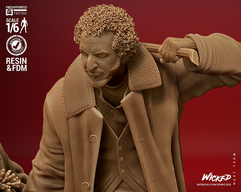 Miniaturbild: Home Alone, Diorama, 1/4-1/24, Figur, Unbemalt, 3D-Druck, Statue, Wicked