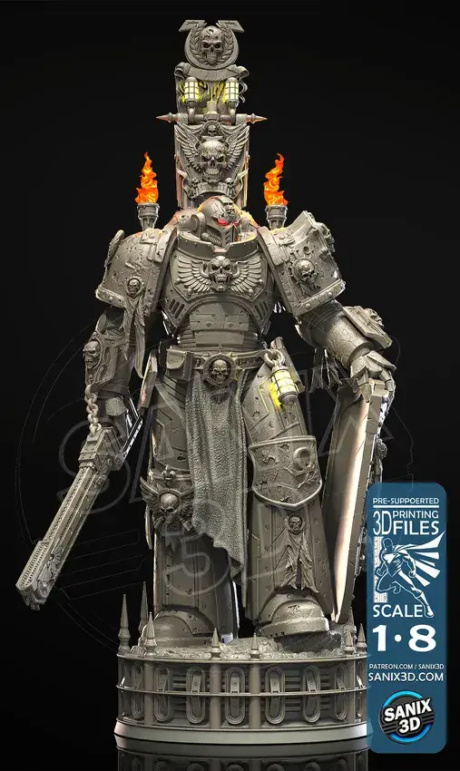 Miniaturbild: Warmachine, Star Knight, 1/4-1/24, Figur, Unbemalt, 3D-Druck, Statue, Sanix3D