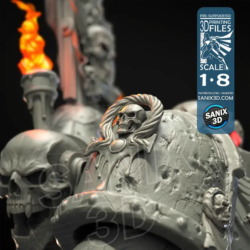 Miniaturbild: Warmachine, Star Knight, 1/4-1/24, Figur, Unbemalt, 3D-Druck, Statue, Sanix3D