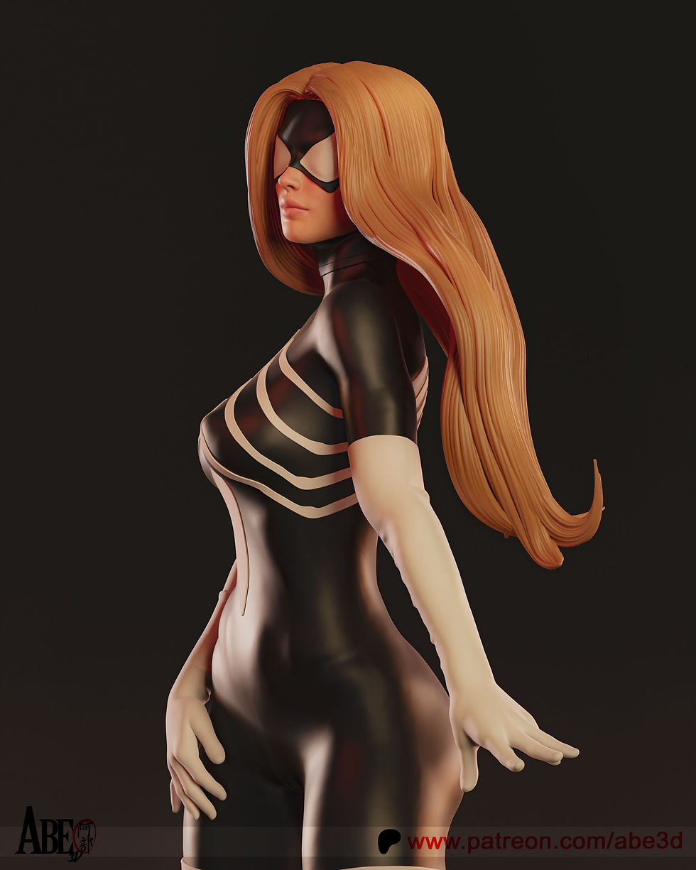 Miniaturbild: JULIA CARPENTER, MARVEL, 1/4-1/24, FIGUR, UNBEMALT, 3D-DRUCK, STATUE, ABE3D