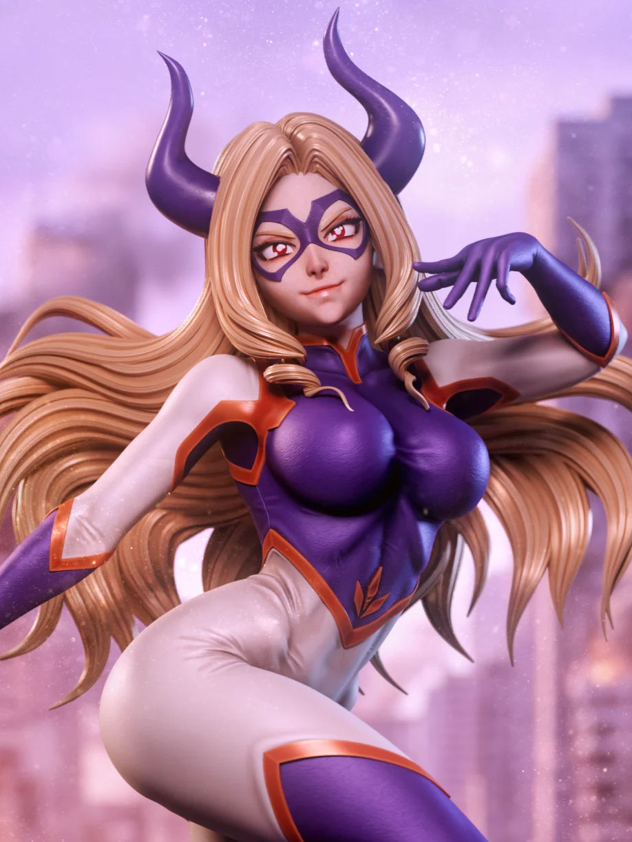 Mt. Lady, Boku no Hero Academia, 1/4-1/24, Unbemalt, 3D-Druck, Figur, Sculpture