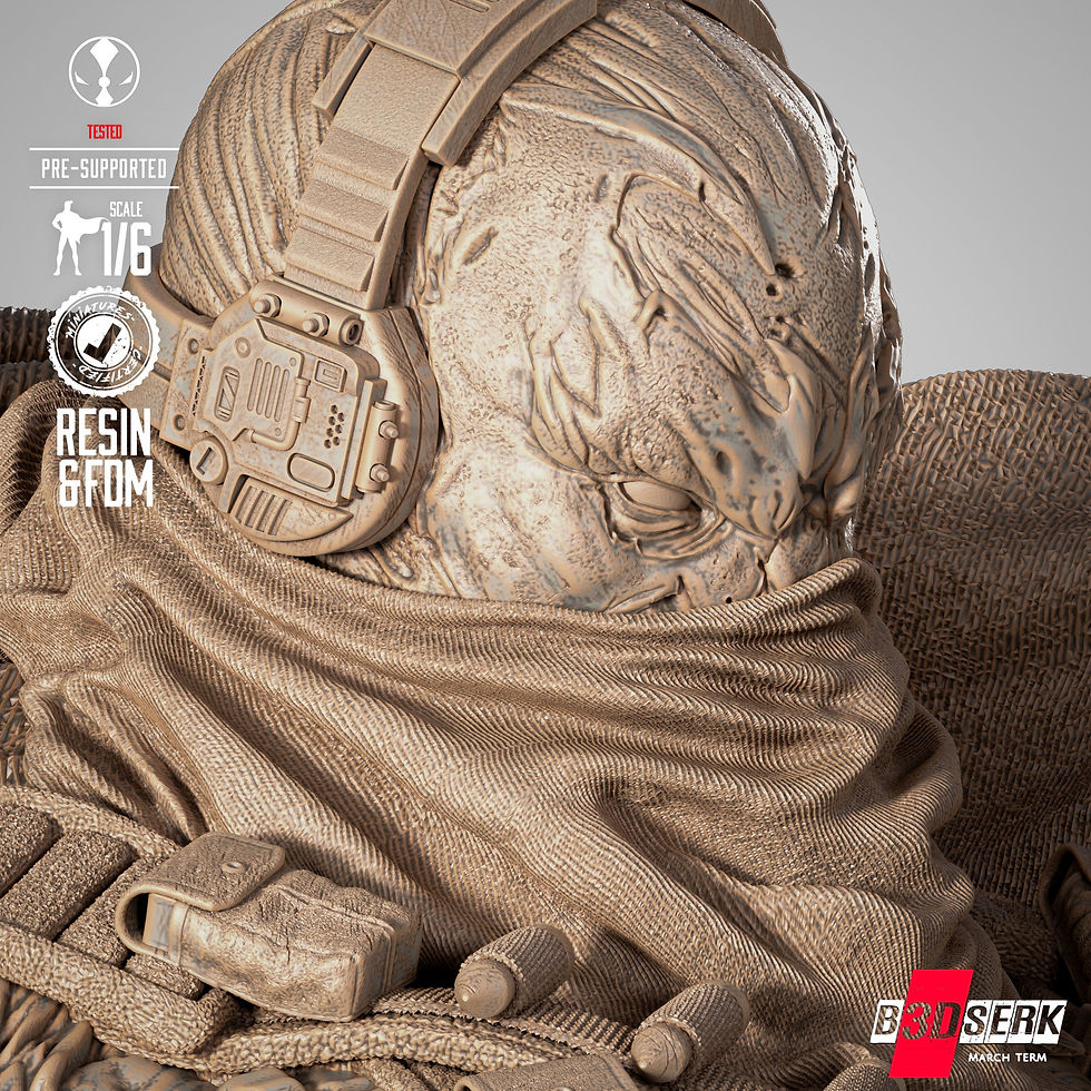 Miniaturbild: Commando, Spawn, DC, 1/4-1/24, Sculpture, Figur, Unbemalt, 3D-Druck, B3DSERK