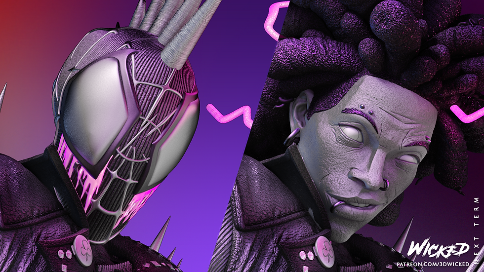 Miniaturbild: SPIDER PUNK, MARVEL, 1/4-1/24, FIGUR, 3D-DRUCK, STATUE, WICKED, MFW
