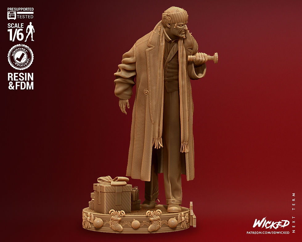 Miniaturbild: Harry, Home Alone, 1/4-1/24, Sculpture, Figur, Unbemalt, 3D-Druck, Wicked