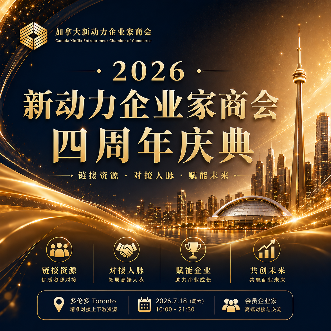 「肆意昂扬 · 动力奔放」 2026新动力企业家商会四周年盛典