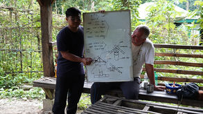 Strengthening group cohesion with bamboo construction workshop