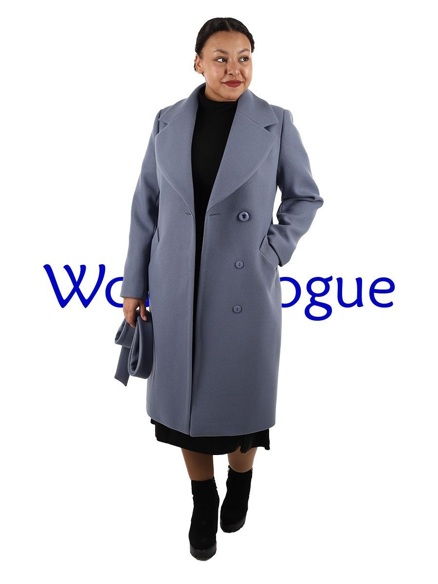 Пальто модель WVCD5036.21058 цвет серо-синий