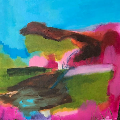 Mixed media on canvas