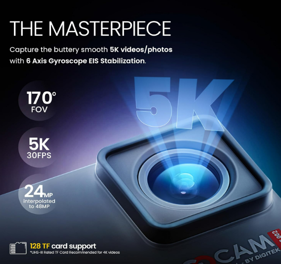 Thumbnail: Digitek DAC 002 5K Ultra HD Action Camera