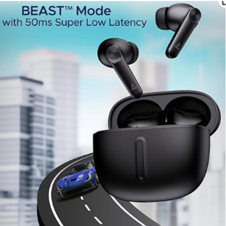 Thumbnail: boAt Airdopes Max Truly Wireless in Ear Ear Buds w/ 100 HRS Playtime, Quad Mics