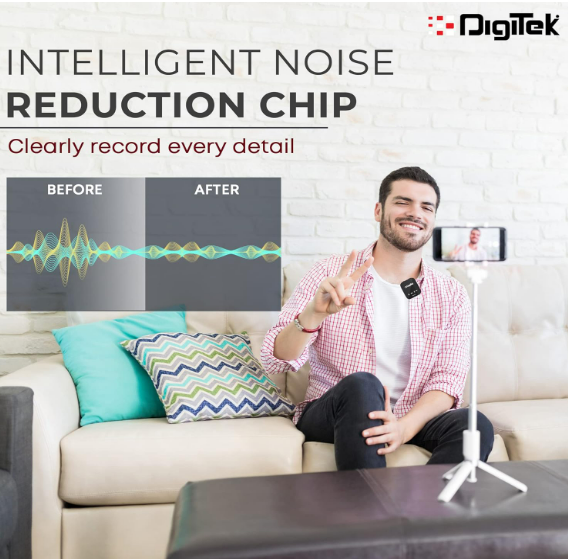 Thumbnail: Digitek® (DWM 101 Pro) Wireless Microphone System with ANC Noise Reduction