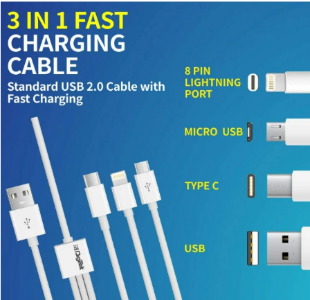 Thumbnail: DIGITEK 3-in-1 Universal Data Cable (1M)