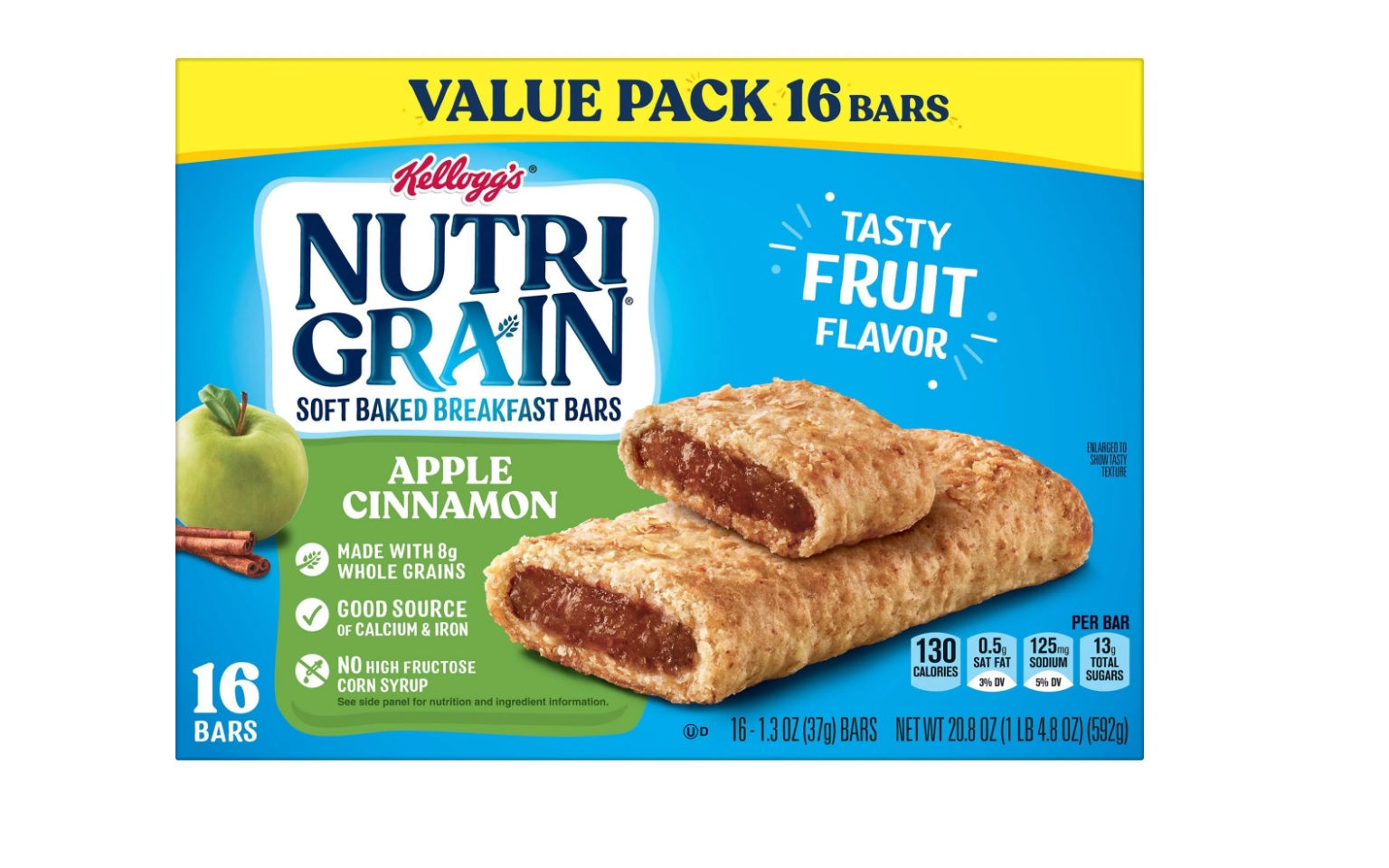 Nutri-Grain Apple Cinnamon Chewy Soft Baked Breakfast Bars