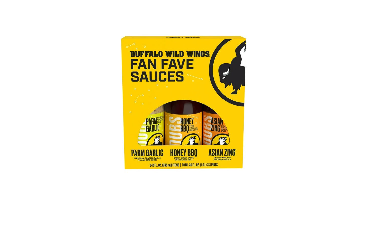 Buffalo Wild Wings Variety Sauces, 12 fl oz, 3 Pack