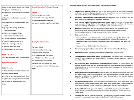 Notices for September 7, 2025