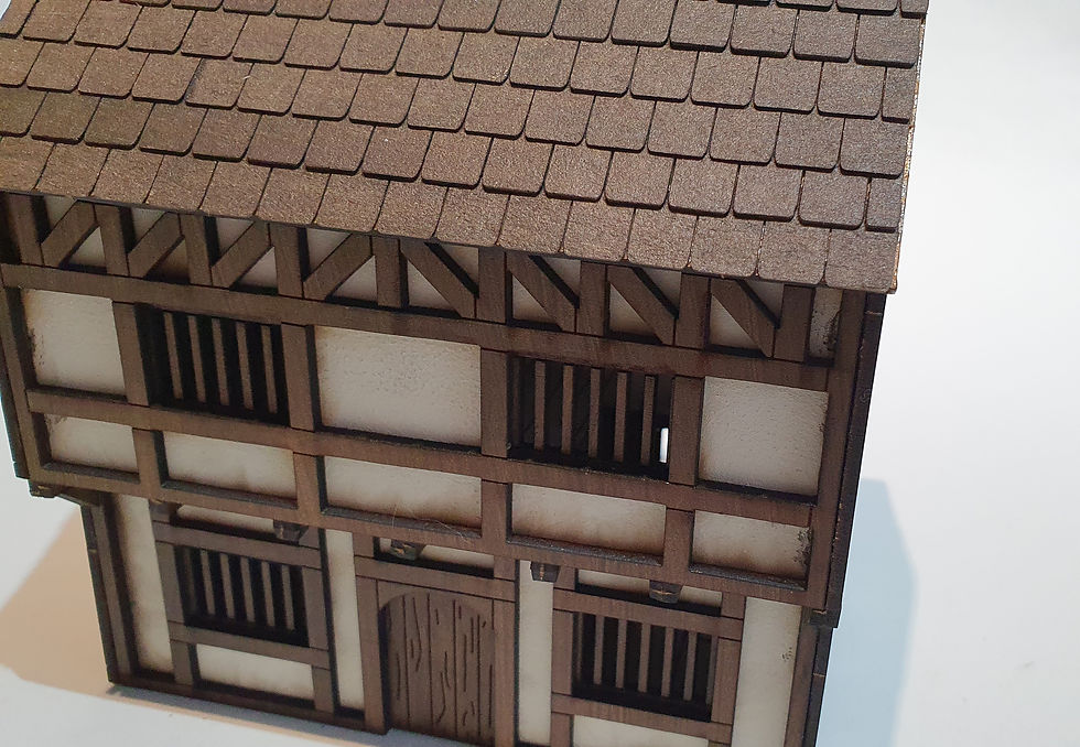 Thumbnail: 28mm Fantasy Tudor Style Dwelling House MDF Painted Terrain