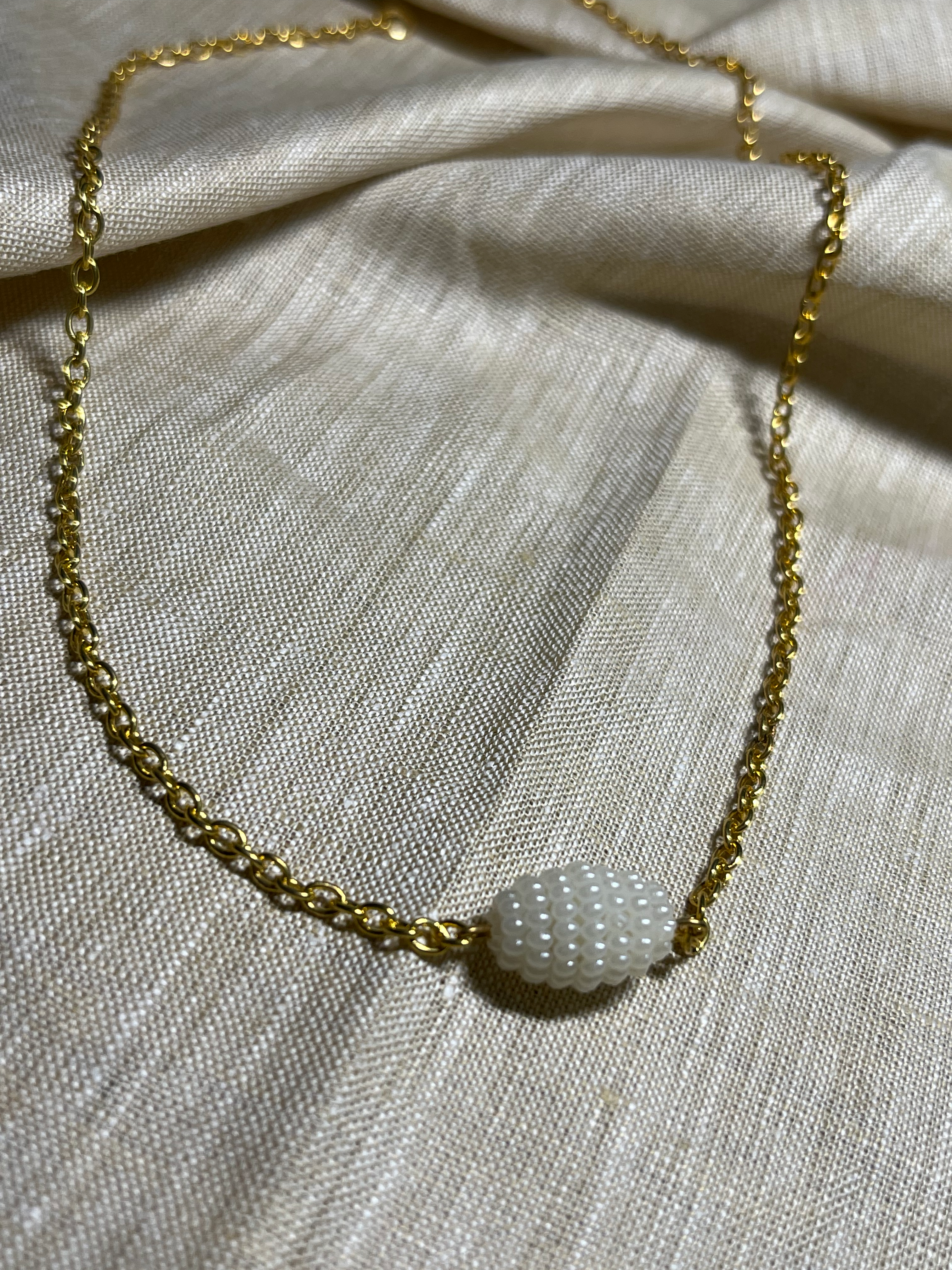 Pomegranate Bead Necklace