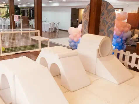 Zona de juegos blandos para cumpleaños infantil Terrazas Vista Verde