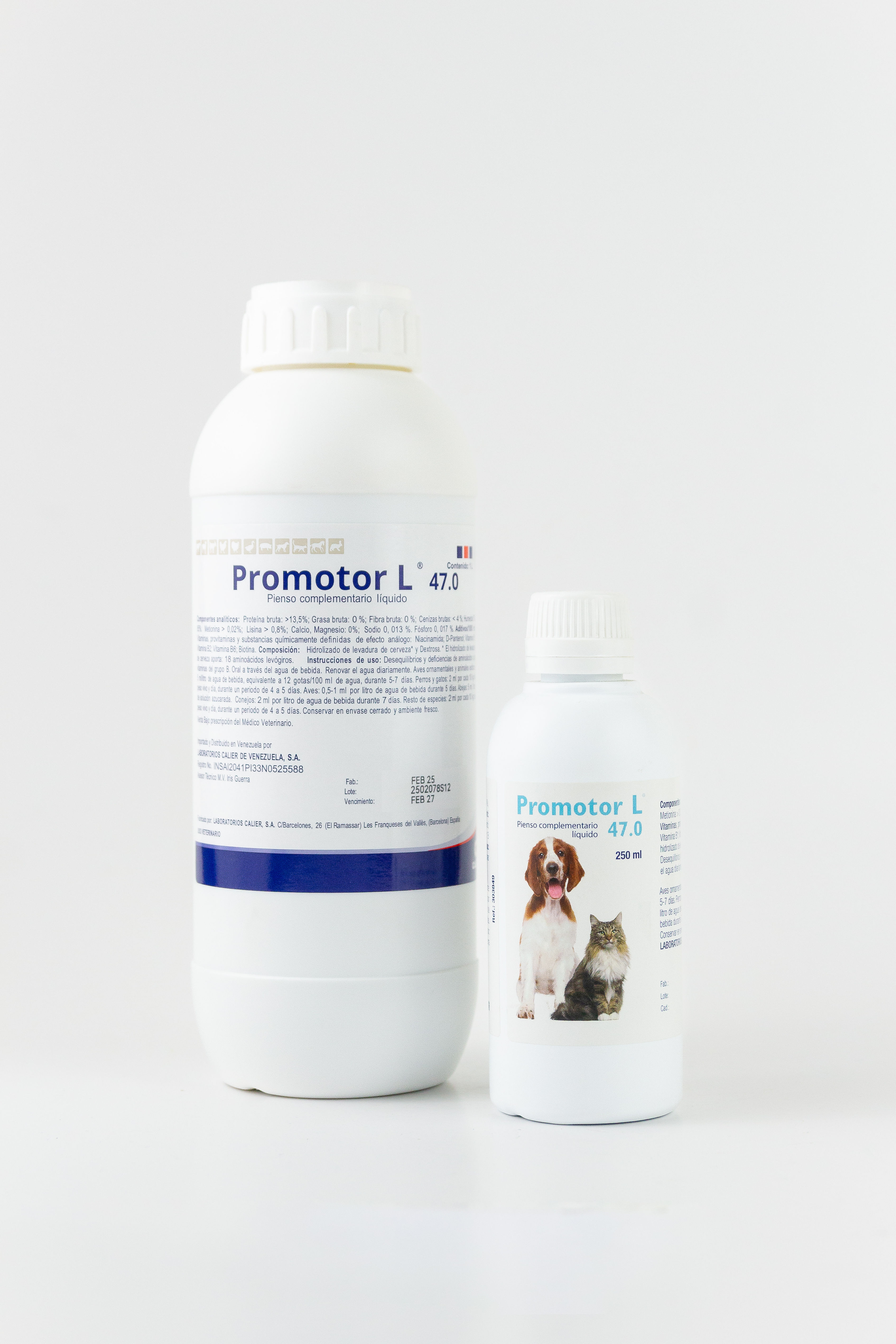 Promotor L- Aminoacidos y Vitaminas Calier 1L-250ml-100ml