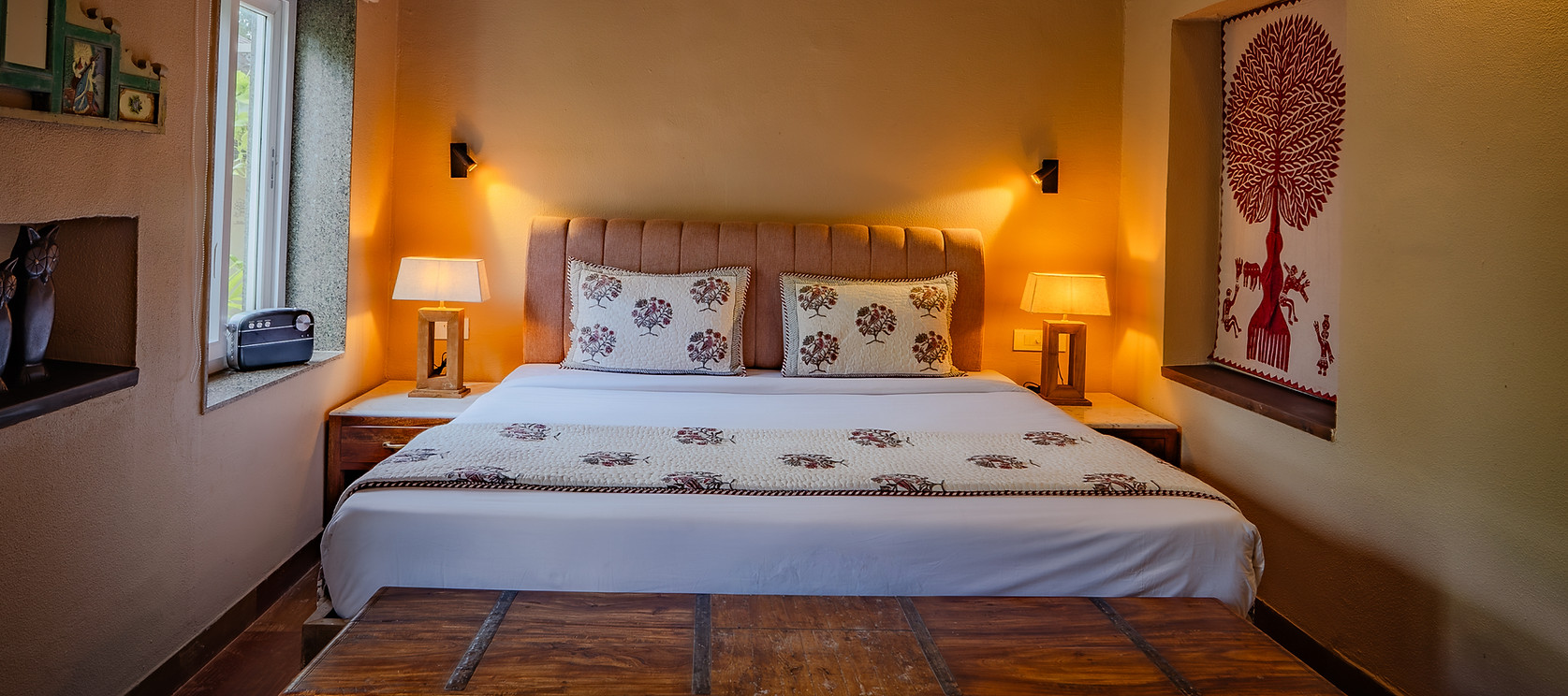 Cozy stay at Tehla Bagh with natural light and garden-facing windows
