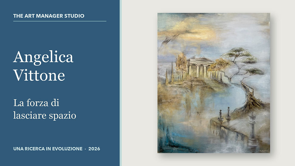 Angelica Vittone, la forza di lasciare spazio: copertina con Unseen Verities per il racconto della consulenza con The Art Manager Studio