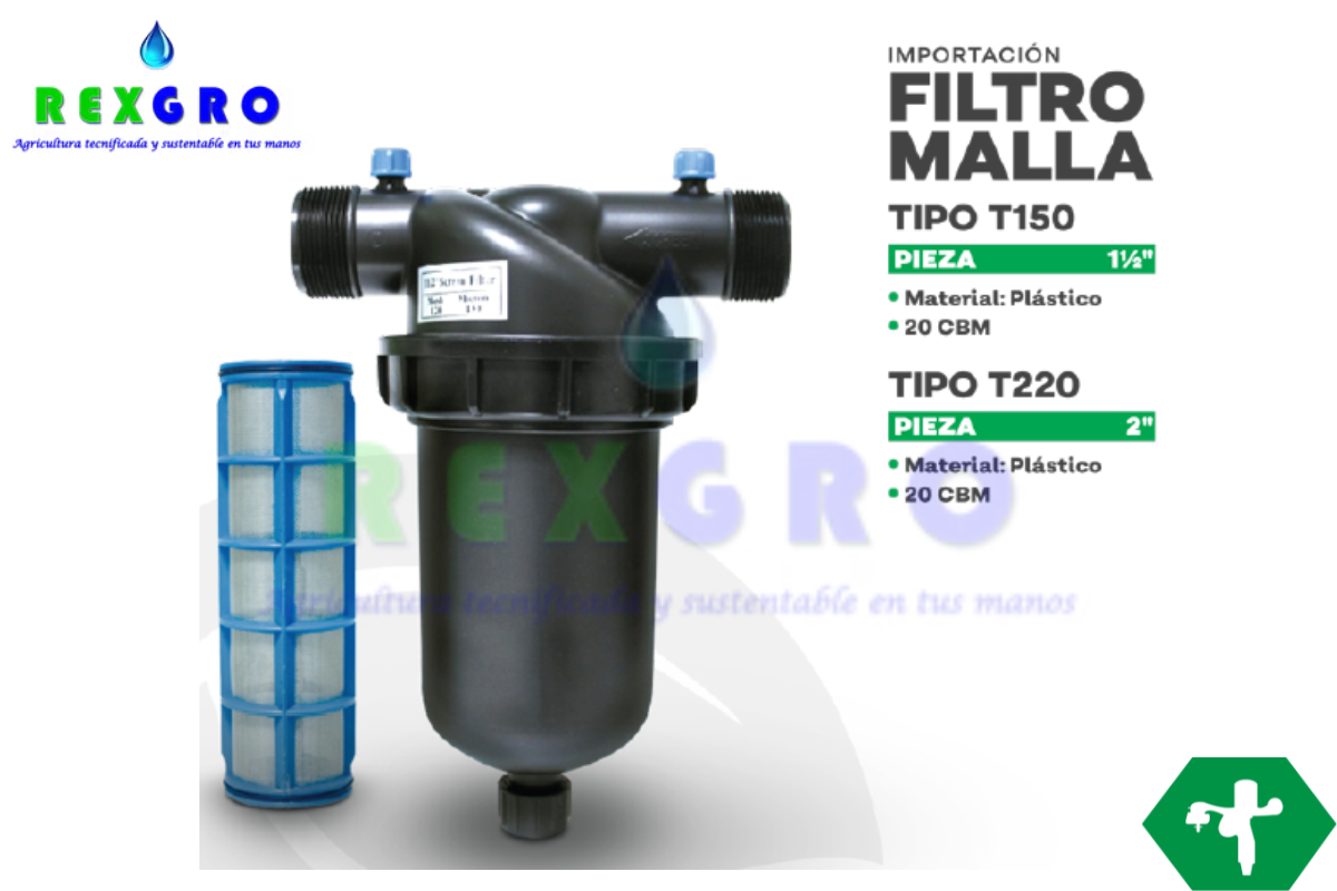 FILTRO DE MALLAS TIPO T