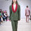 Sličica: Emerald Green Linen Suit with Deep Red Shawl Lapel