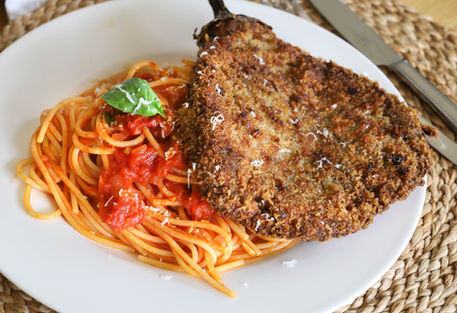 Auberginen Piccata Milanese