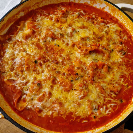 Vegetarische one-pot Lasagne [Blitzrezept]