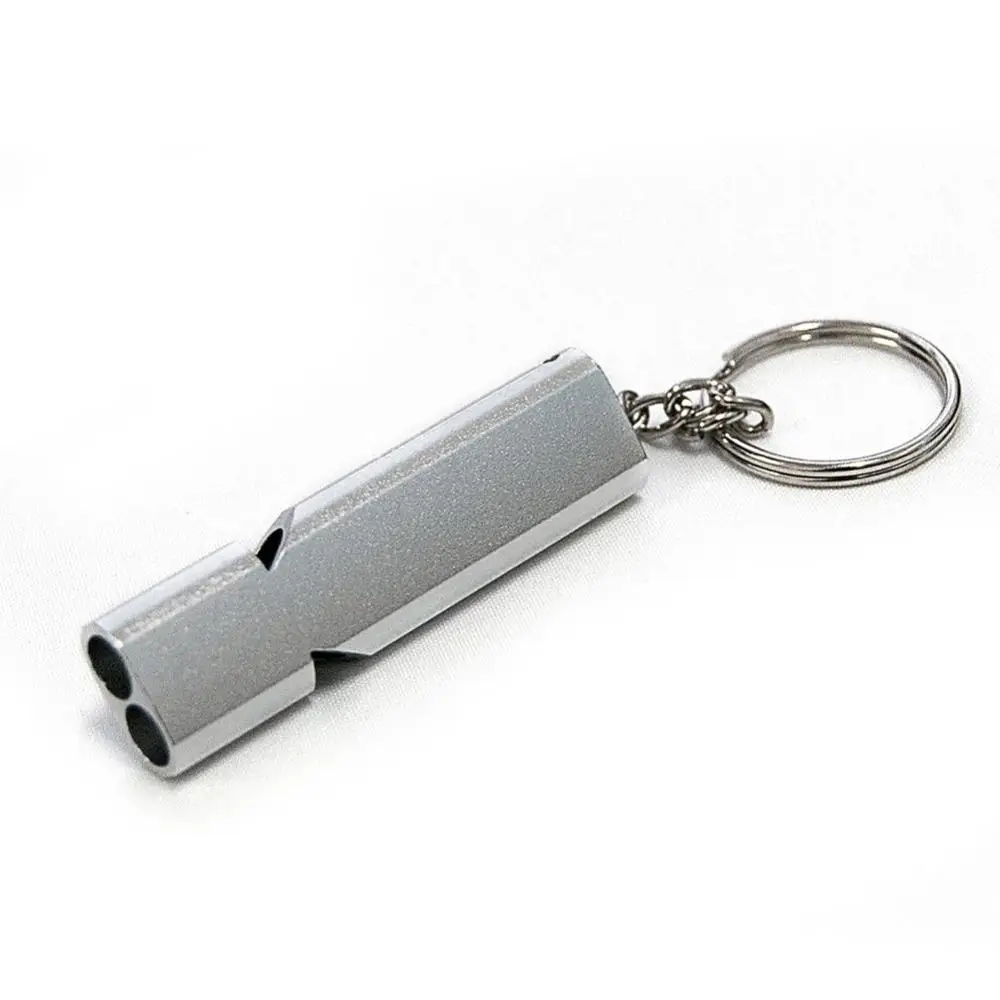 High Frequency Outdoor Camping Double Tube Survival Whistle Self-Defense Tools T