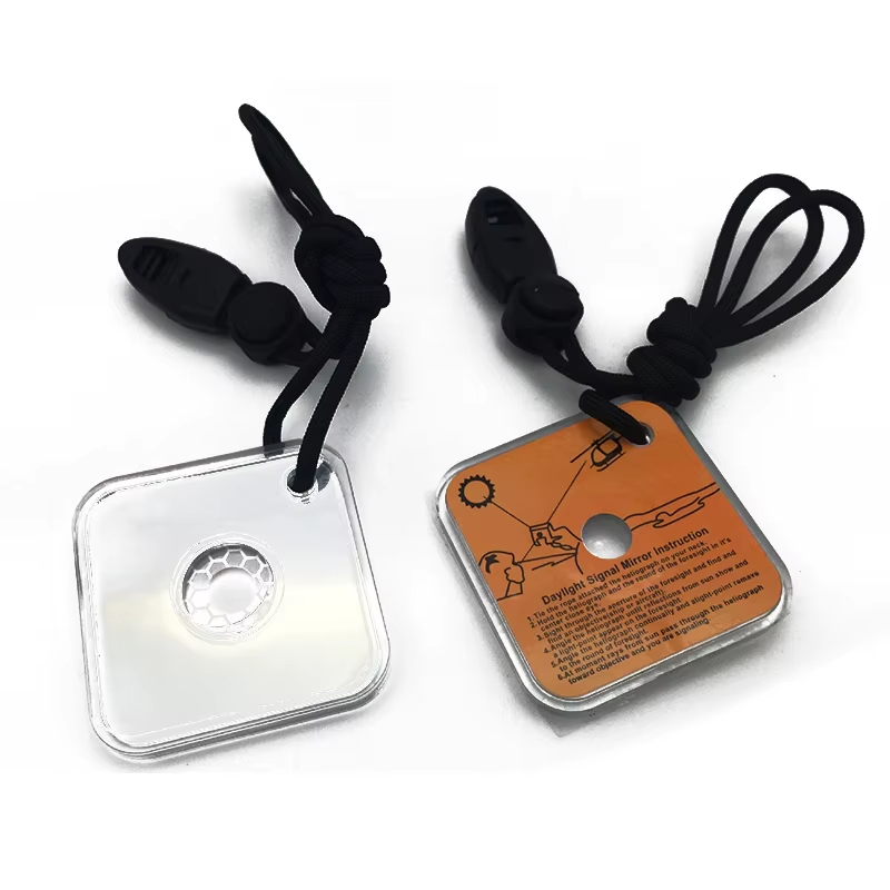 Thumbnail: Outdoor Emergency Survival Signal Mirror Reflective Adventure Mirror for Wildern