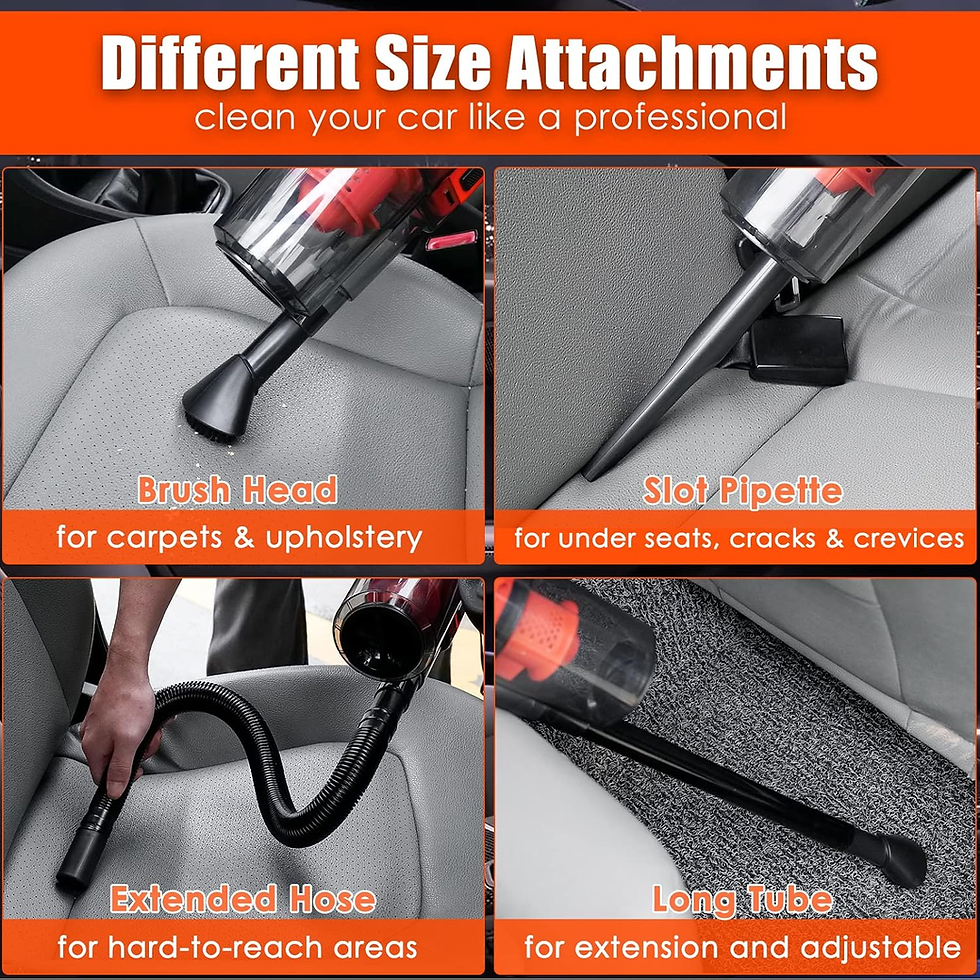 Thumbnail: Ultimate Car Cleaning Kit, 17Pcs Car Interior Detailing Kit with High Power Car 