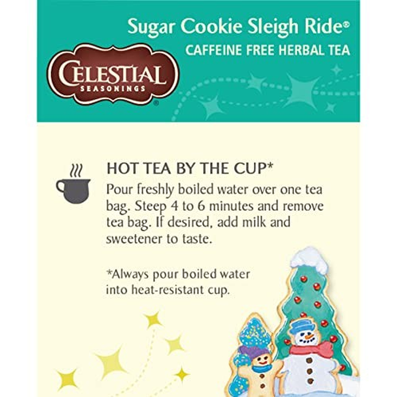 Thumbnail: Celestial Seasonings Herbal Tea, Sugar Cookie Sleigh Ride, 20 Count Box 6-Count