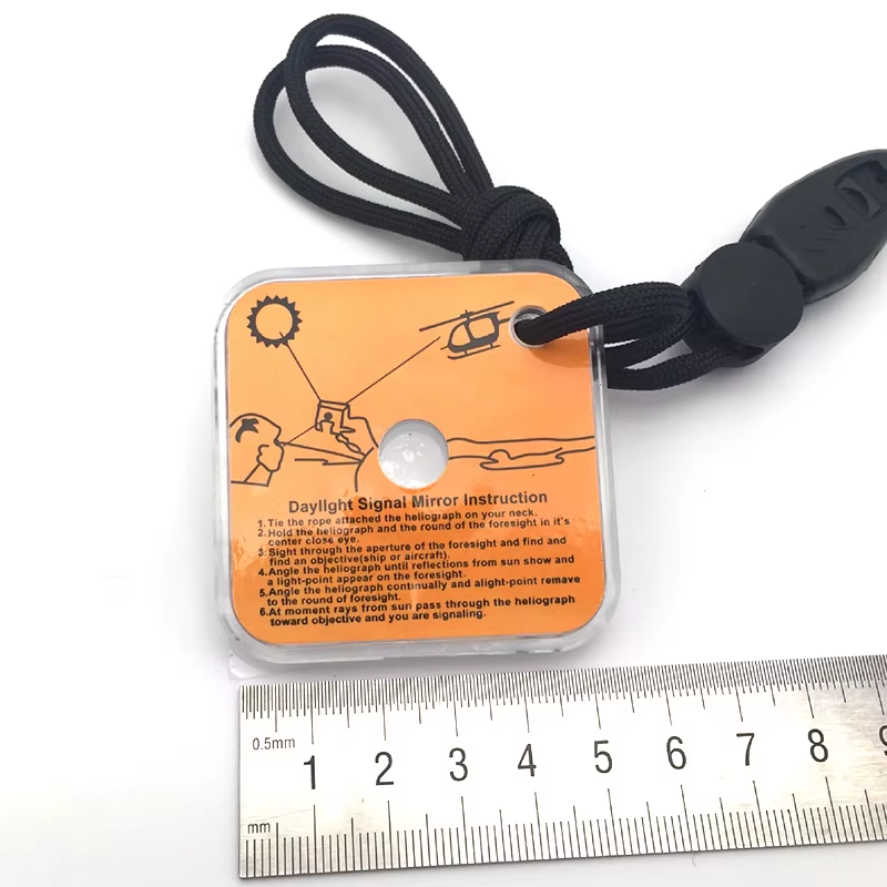 Thumbnail: Outdoor Emergency Survival Signal Mirror Reflective Adventure Mirror for Wildern