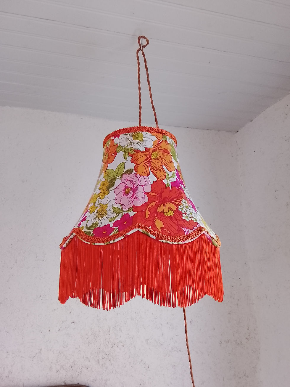 baladeuse pagode orange à franges